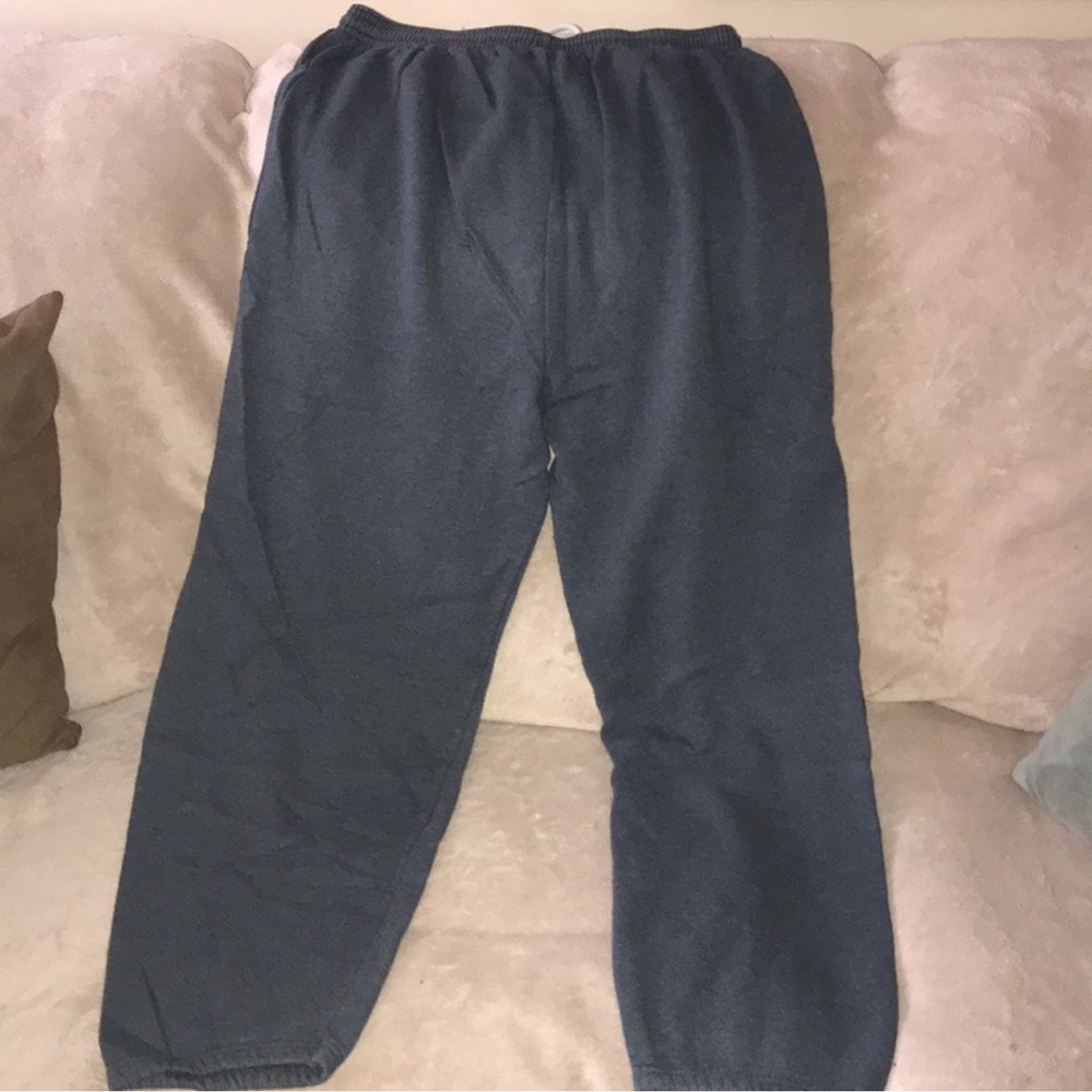 Hanes premium Gray Sweatpants large with pockets stained